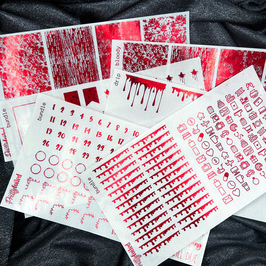 Bloody Bundle | Foiled Halloween Sticker Bundle