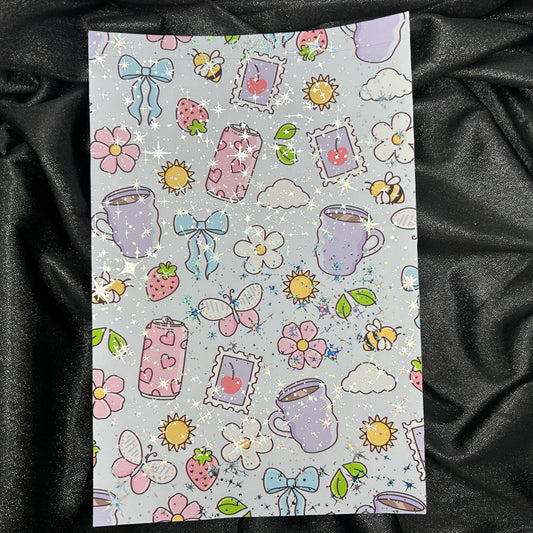 Cutie Summer | Foiled A5 Background Paper