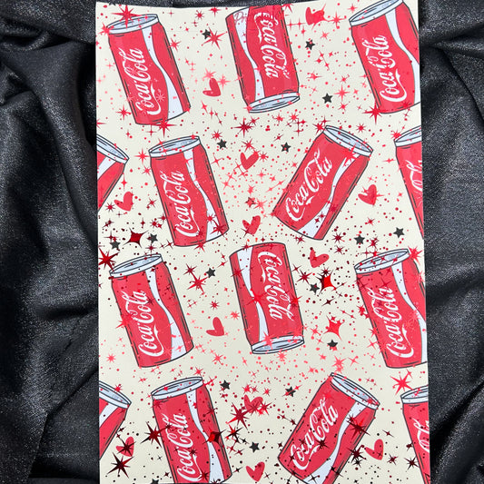 Cola | Foiled Background A5 Paper