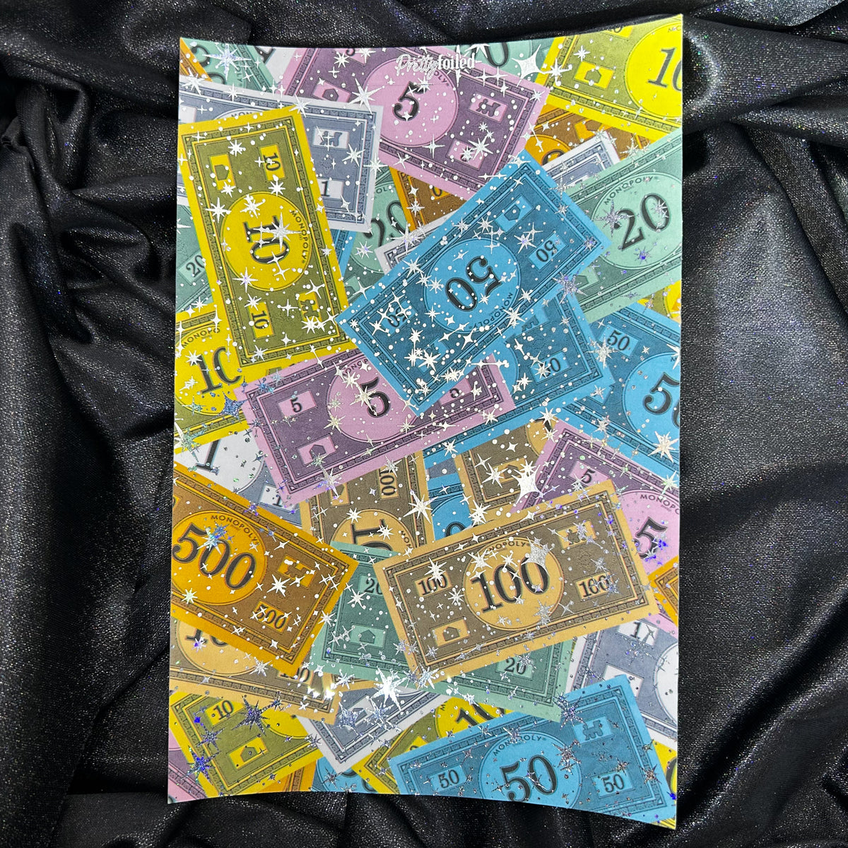Game Money | Foiled Background A5 Paper