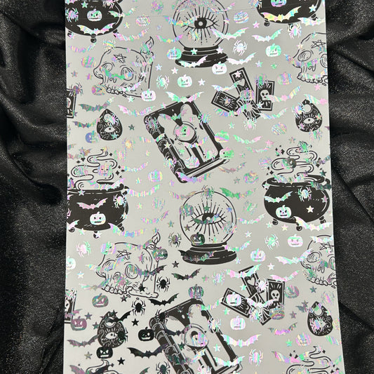 Spooky Witch | Halloween Foiled Background  A5 Paper