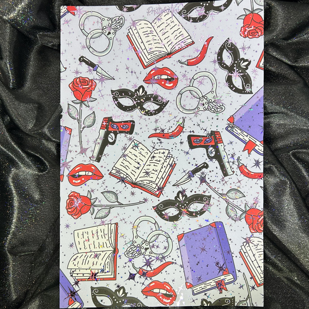 Dark Romance | Foiled Background A5 Paper
