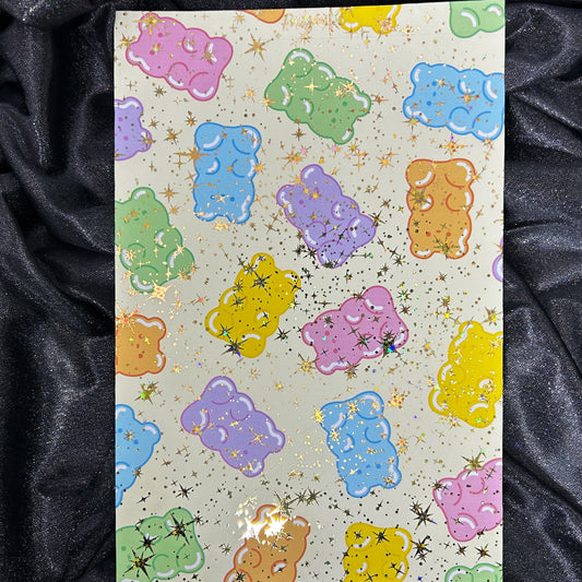 Gummy Bear | Foiled Background A5 Paper