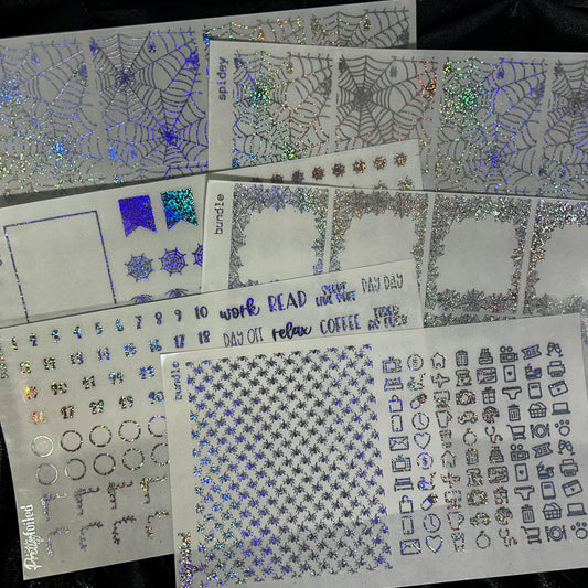 Spider Bundle | Foiled Halloween Sticker Bundle