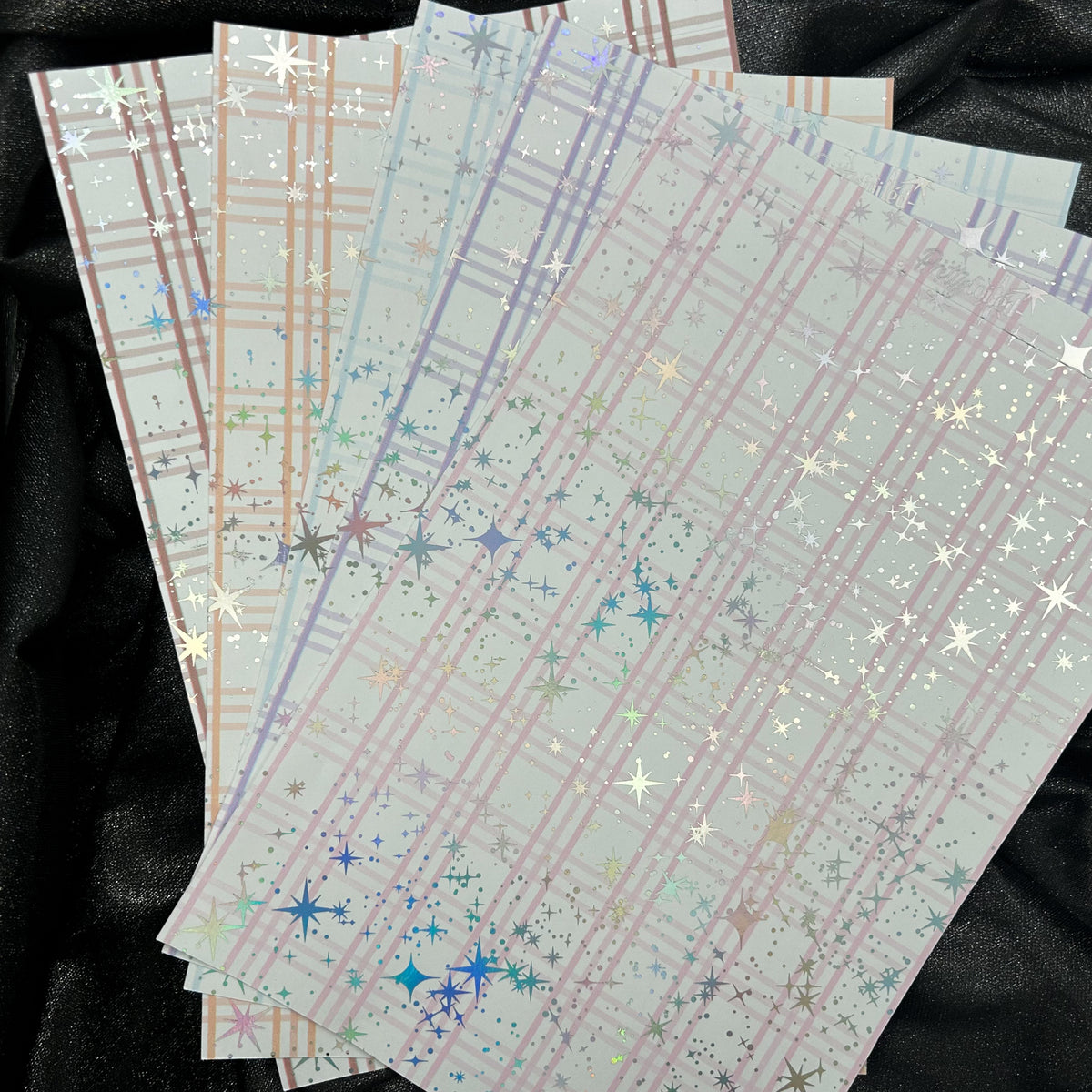 Gingham | Foiled A5 Background Paper Bundle