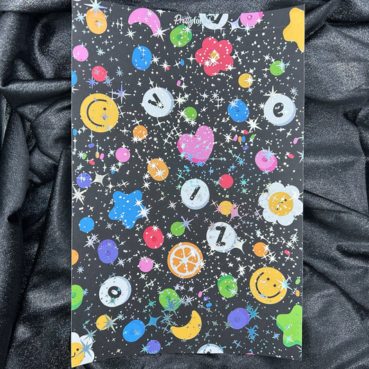 Friendship Bracelet | Foiled A5 Background Paper