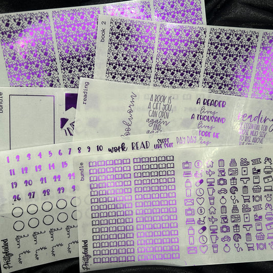Read Bundle | Foiled Sticker Bundle
