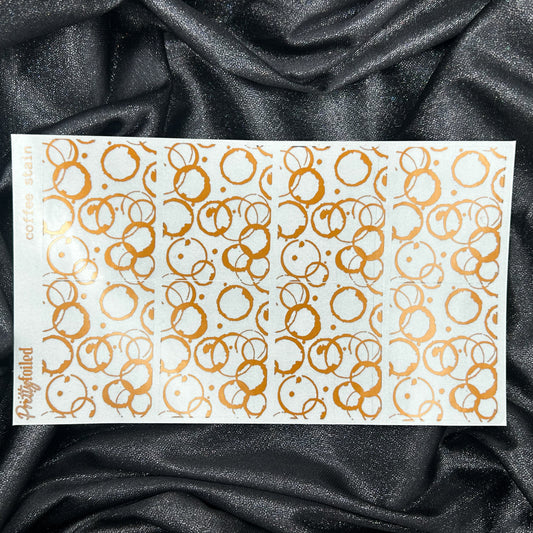 Coffee Stain | Foiled Underlay