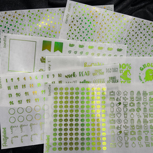 Halloween Candy Bundle | Foiled Halloween Sticker Bundle