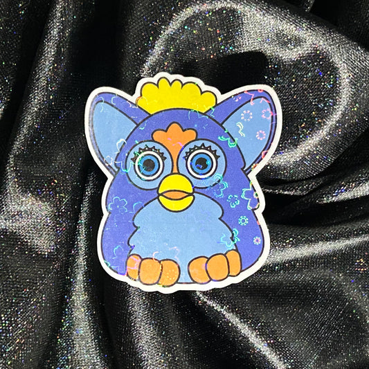 Furry Robot | Holographic Die Cut