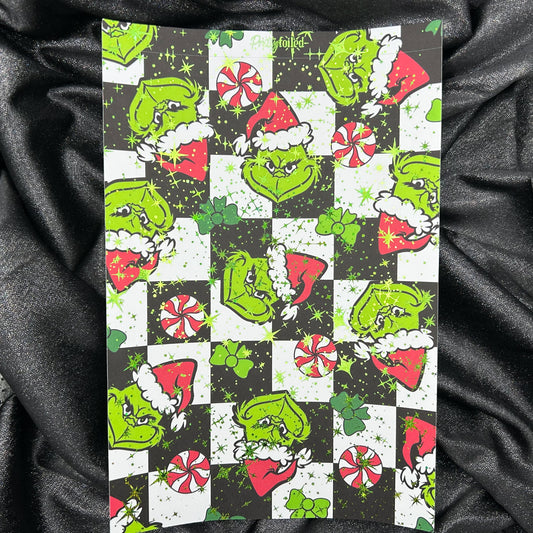 Mean One | Holiday Foiled A5 Background Paper