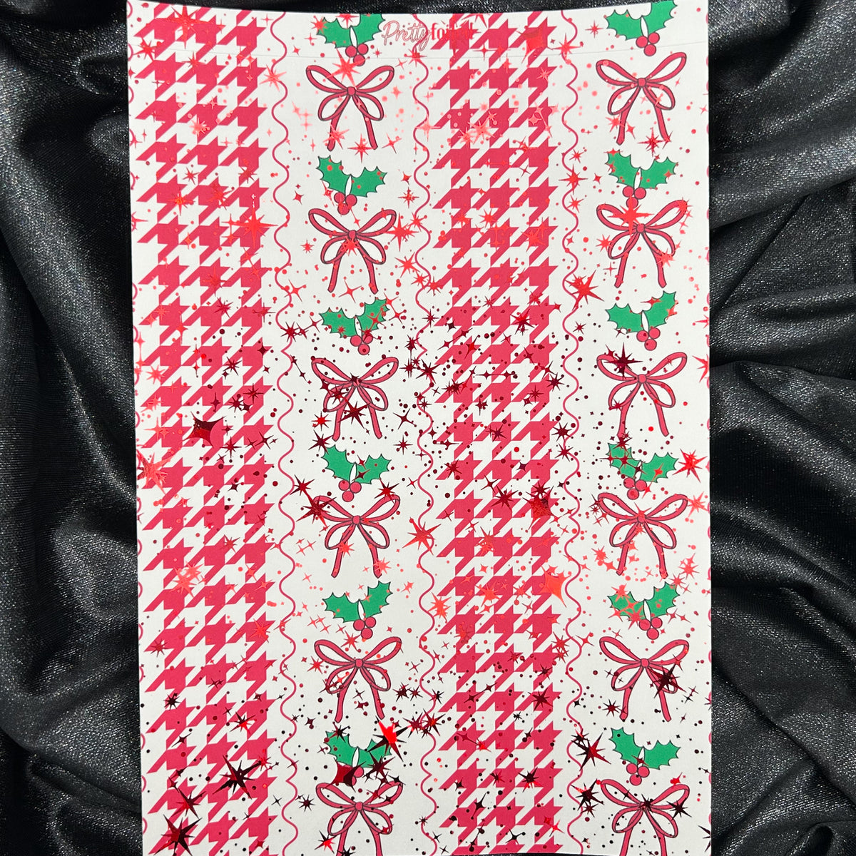 Christmas Lace | Holiday Foiled A5 Background Paper