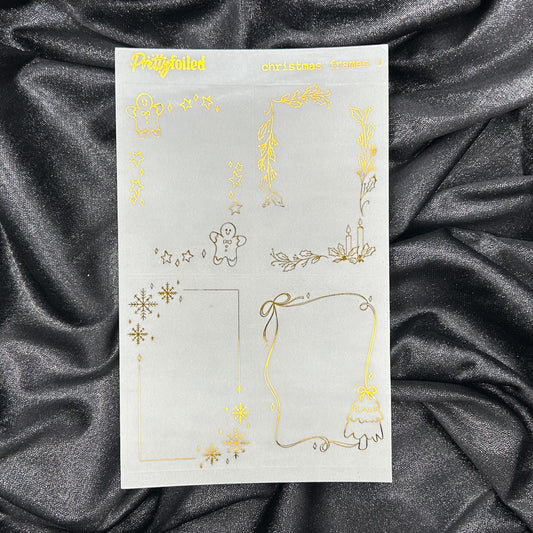 Christmas 1 Frames | Foiled Holiday Deco