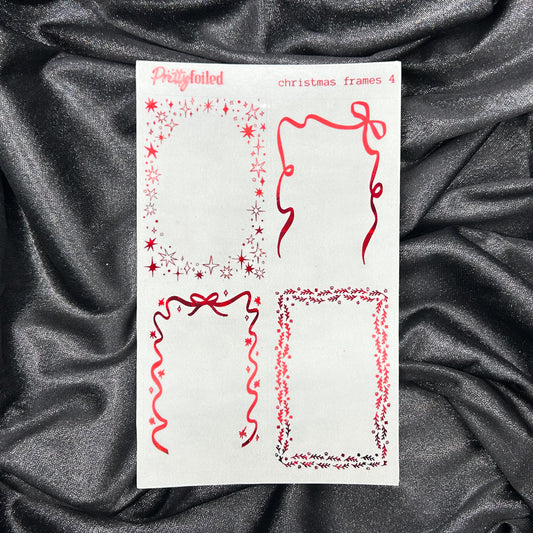 Christmas 4 Frames | Foiled Holiday Deco