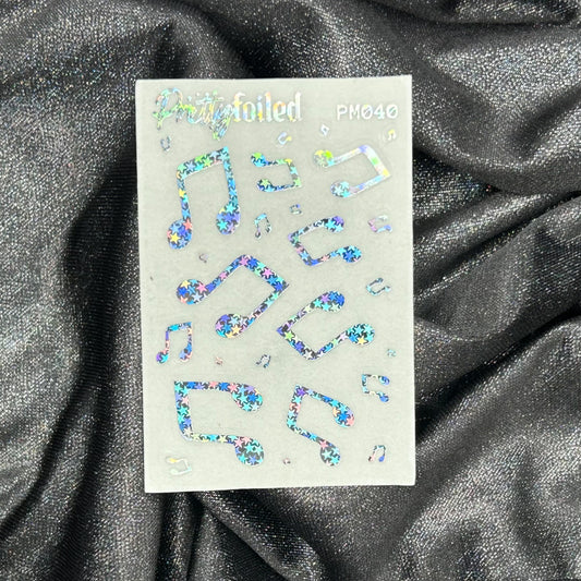 Music Notes - Pretty Mini 040 | Foiled Deco