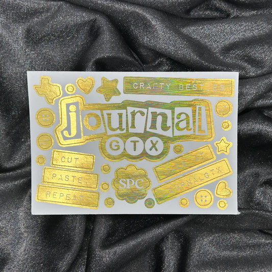 Journal GTX Sampler | ScribblePrintsCo x Pretty Foiled Deco