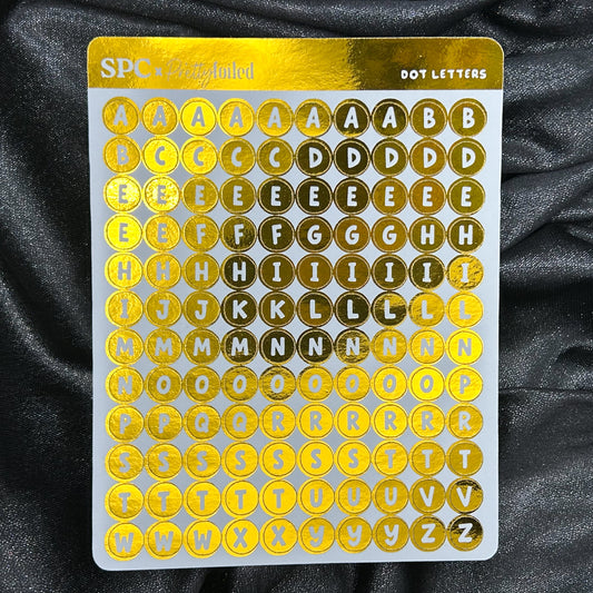 Dot Letters | ScribblePrintsCo x Pretty Foiled Deco