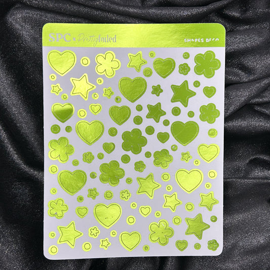 Shapes Deco | ScribblePrintsCo x Pretty Foiled Deco
