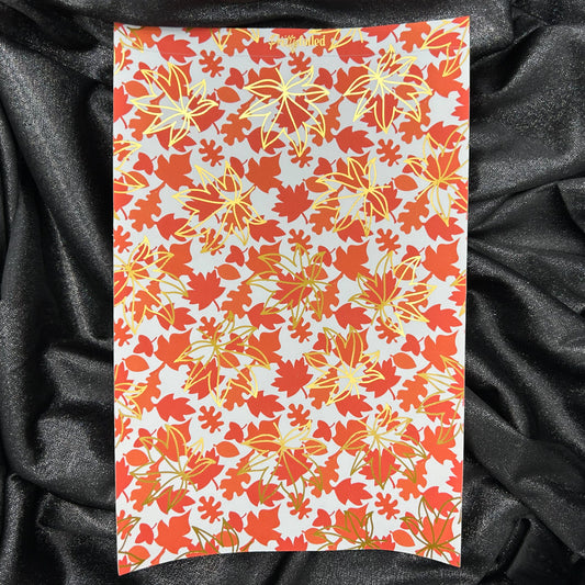 Maple Leaves | Autumn A5 Background Paper