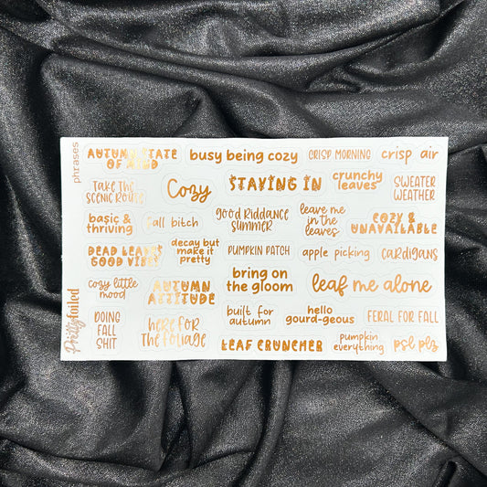 Phrases | Autumn Collection