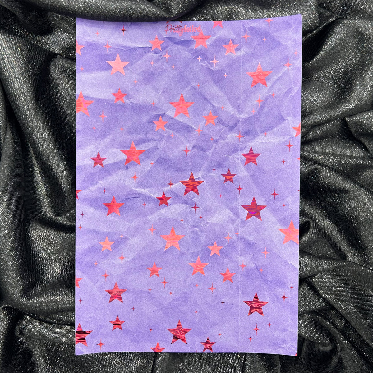 Purple Crumpled Paper | Crafty A5 Background Paper