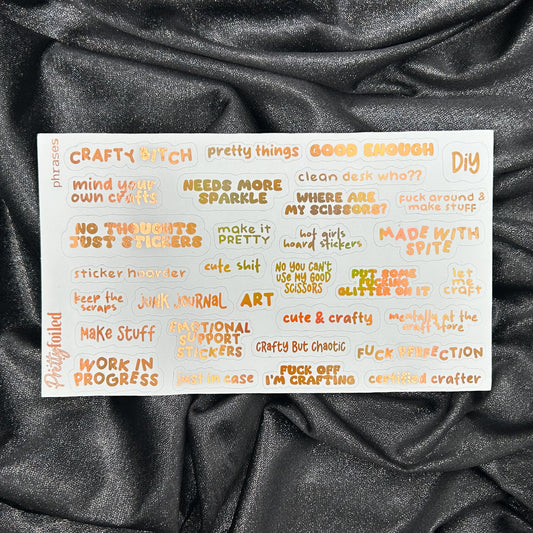 Phrases | Crafty Collection