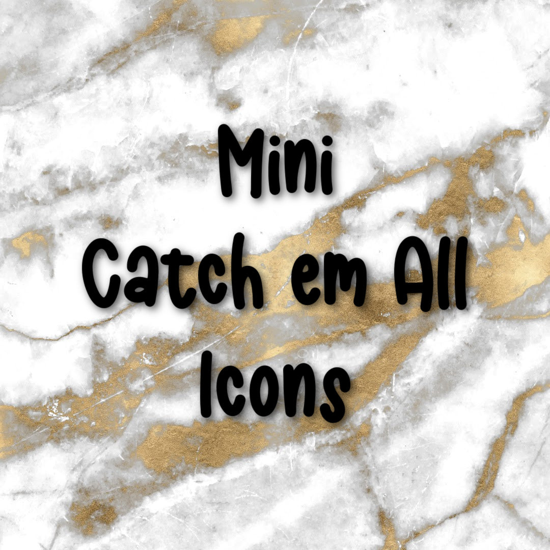 Mini Catch em All Icons | Foiled Icon Sampler