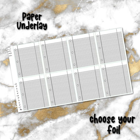 Loose Leaf Paper | Foiled Underlay