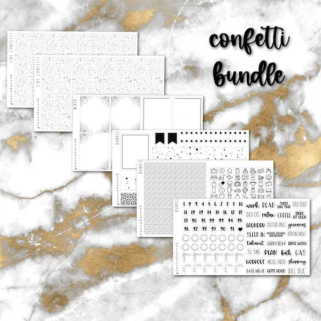 Confetti | Foiled Sticker Bundle