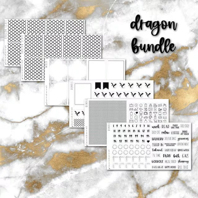 Dragon | Foiled Sticker Bundle