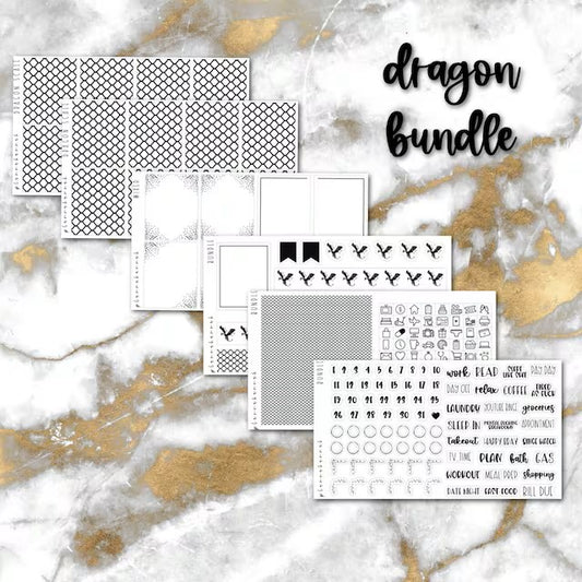 Dragon | Foiled Sticker Bundle