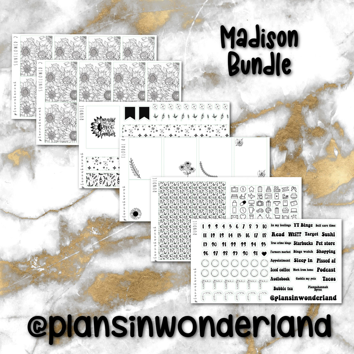 Madison | Foiled Sticker Bundle