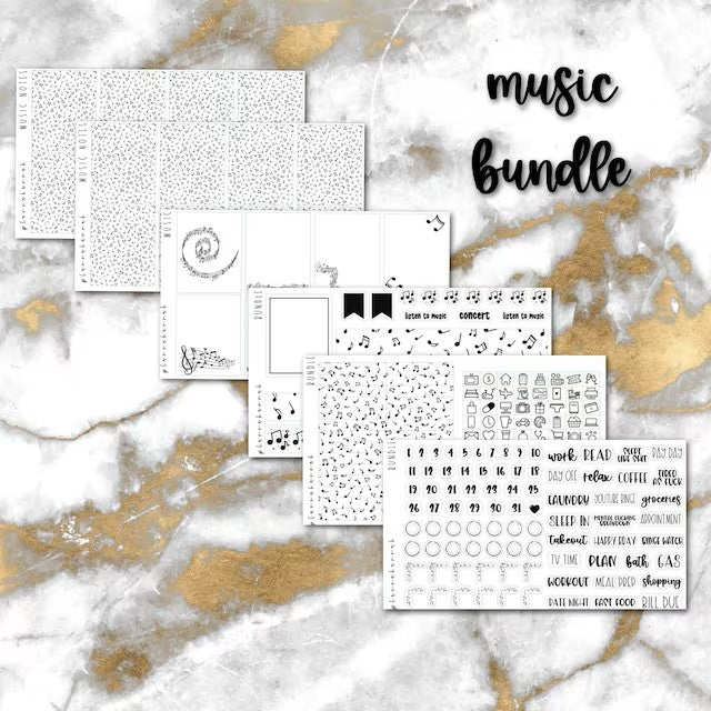 Music Bundle | Foiled Sticker Bundle
