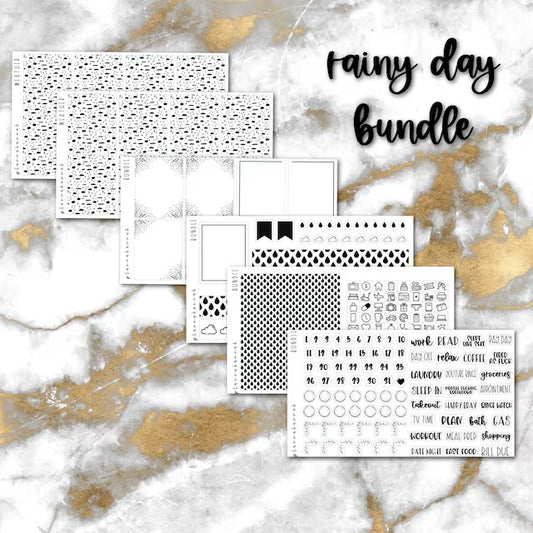 Rainy Day | Foiled Sticker Bundle