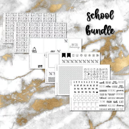 School | Foiled Sticker Bundle