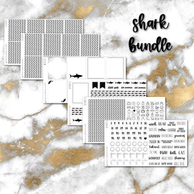 Shark Bundle | Foiled Sticker Bundle