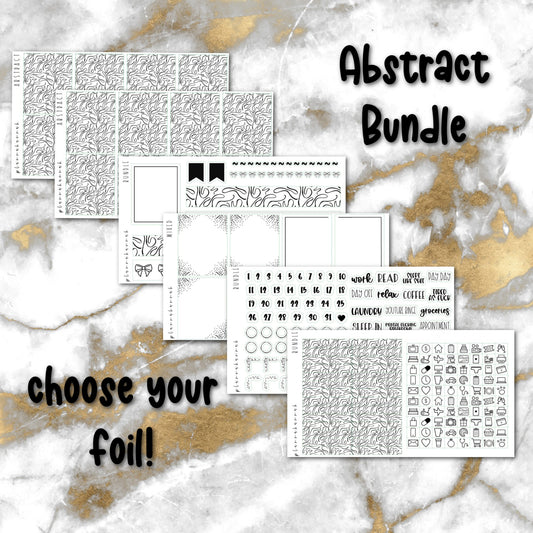 Abstract | Foiled Sticker Bundle