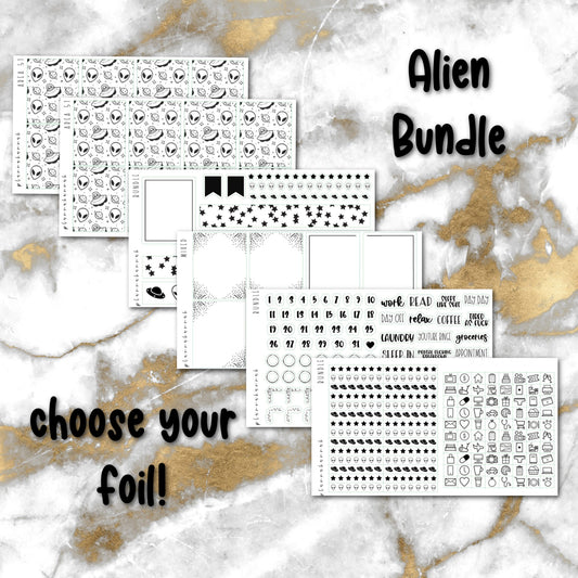 Alien | Foiled Sticker Bundle