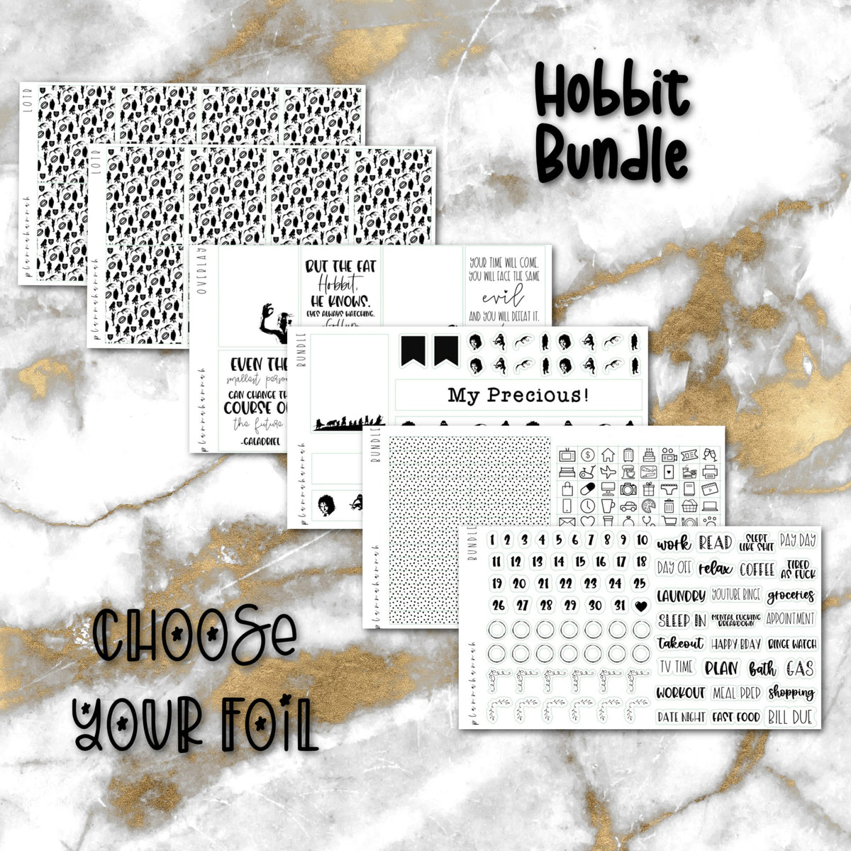 Hobbit | Foiled Fandom Sticker Bundle
