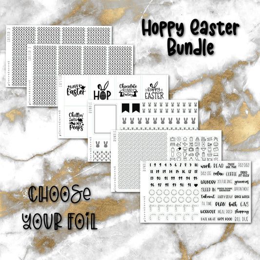 Hoppy Easter | Foiled Sticker Bundle