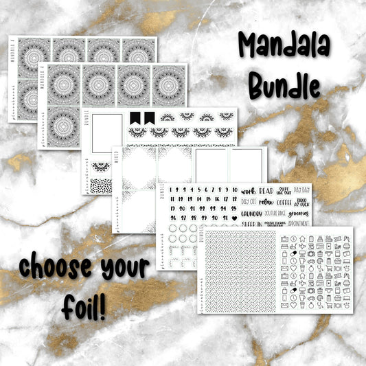 Mandala | Foiled Sticker Bundle