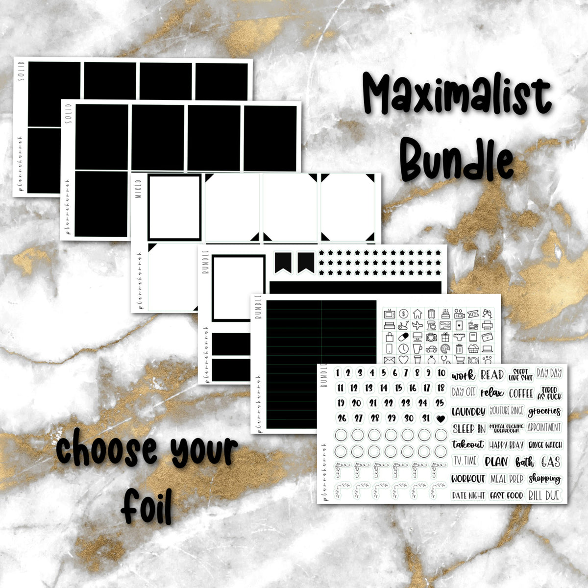 Maximalist | Foiled Sticker Bundle