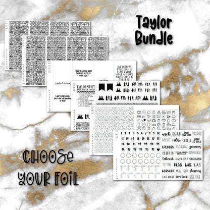 Taylor | Foiled Fandom Sticker Bundle