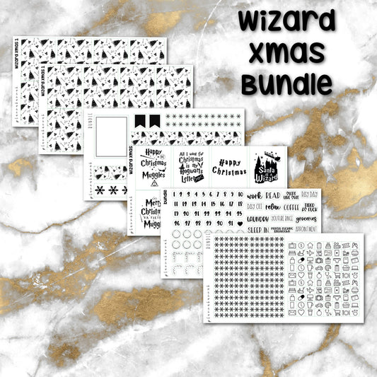Wizard Xmas | Foiled Holiday Sticker Bundle