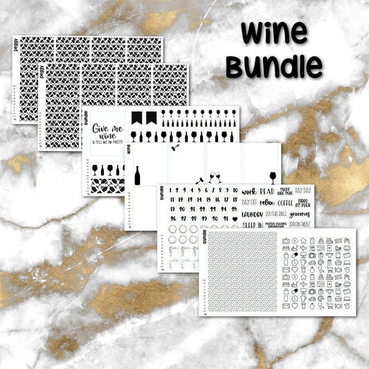 Wine | Foiled Sticker Bundle