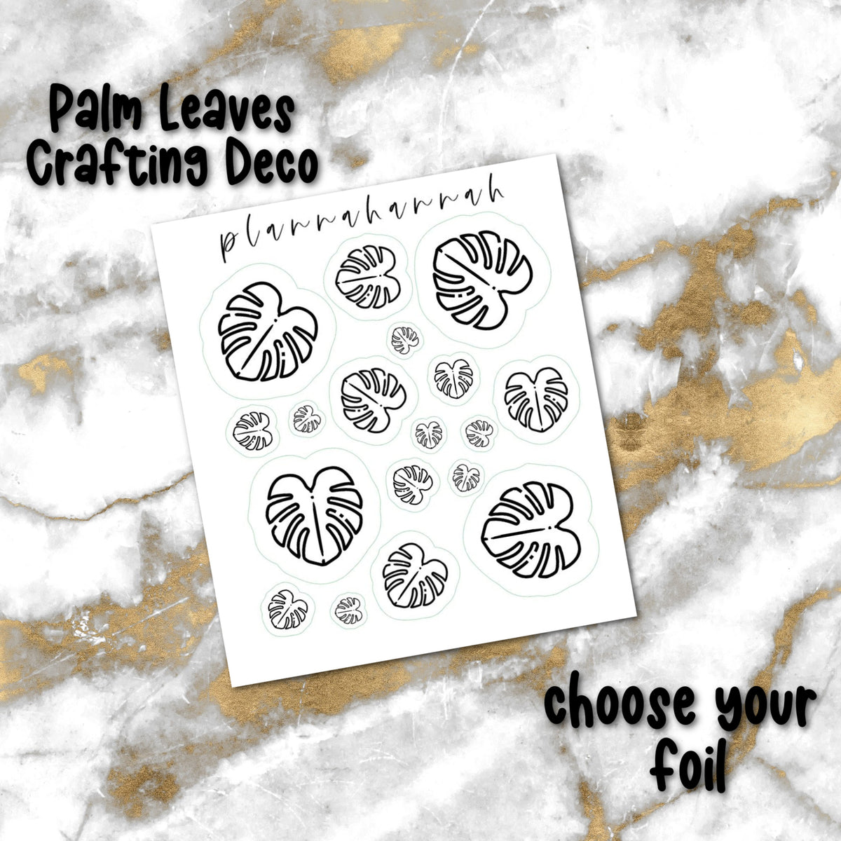 Palm Leaves | Foiled Crafting Deco