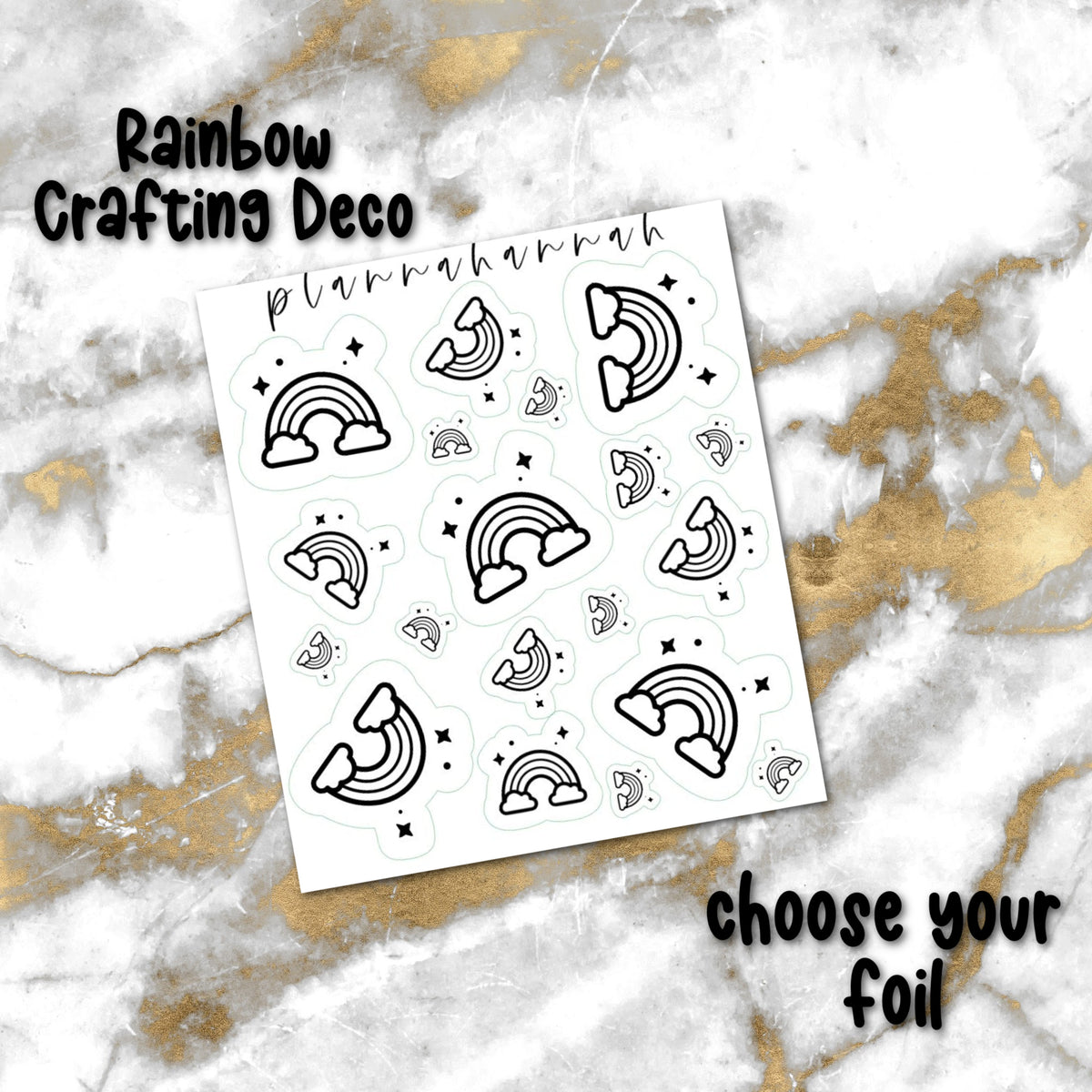 Rainbow | Foiled Crafting Deco
