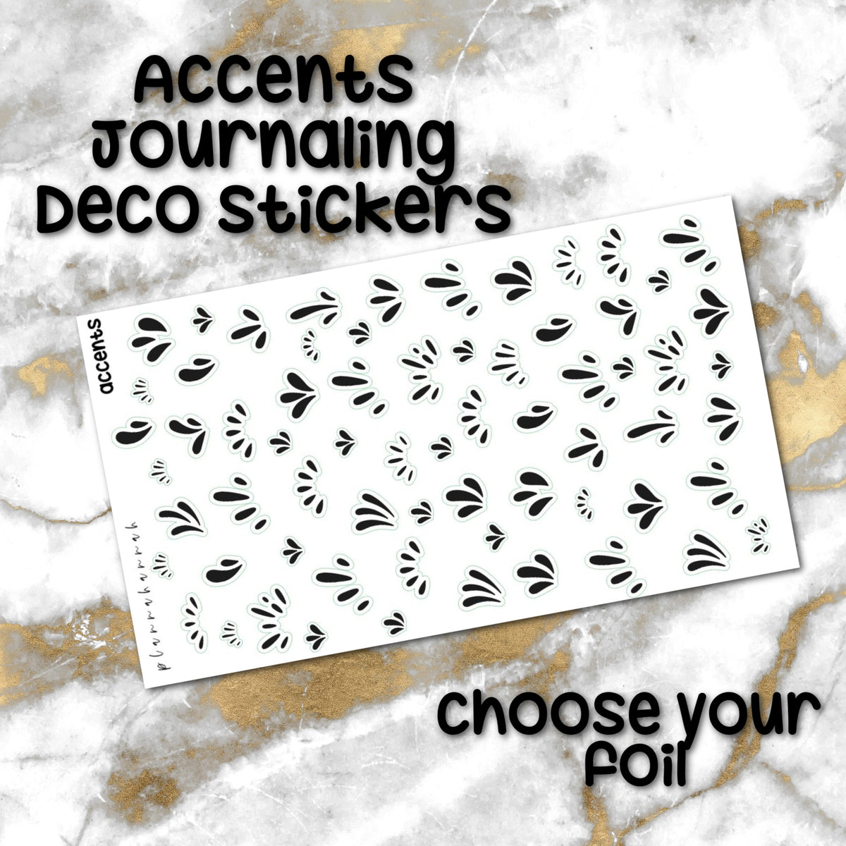 Accents | Foiled Reading Journal Deco