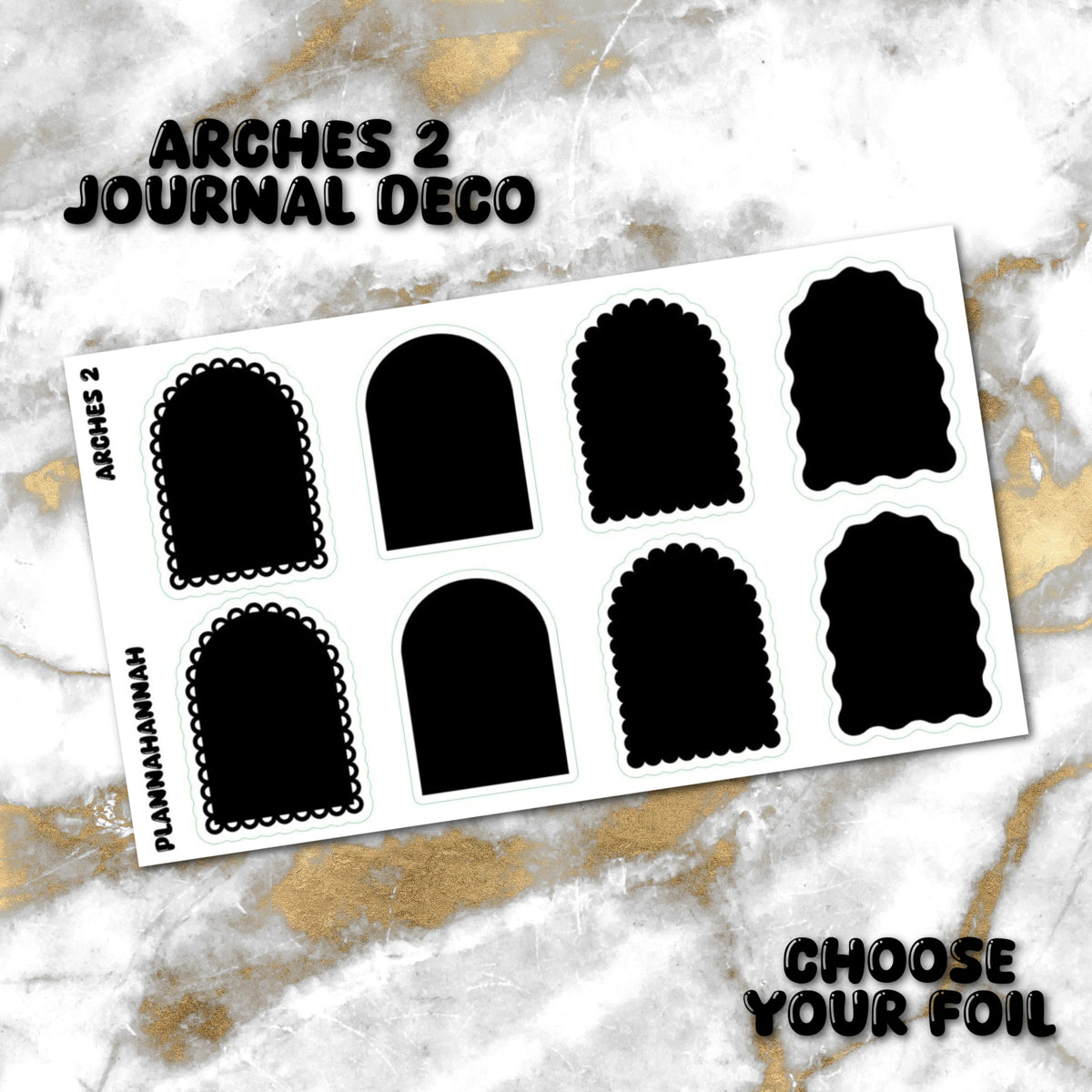 Arches 2 | Foiled Journal Deco