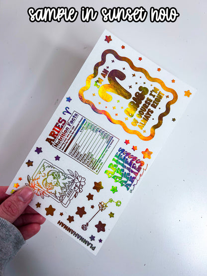 Aries | Foiled Journal Deco